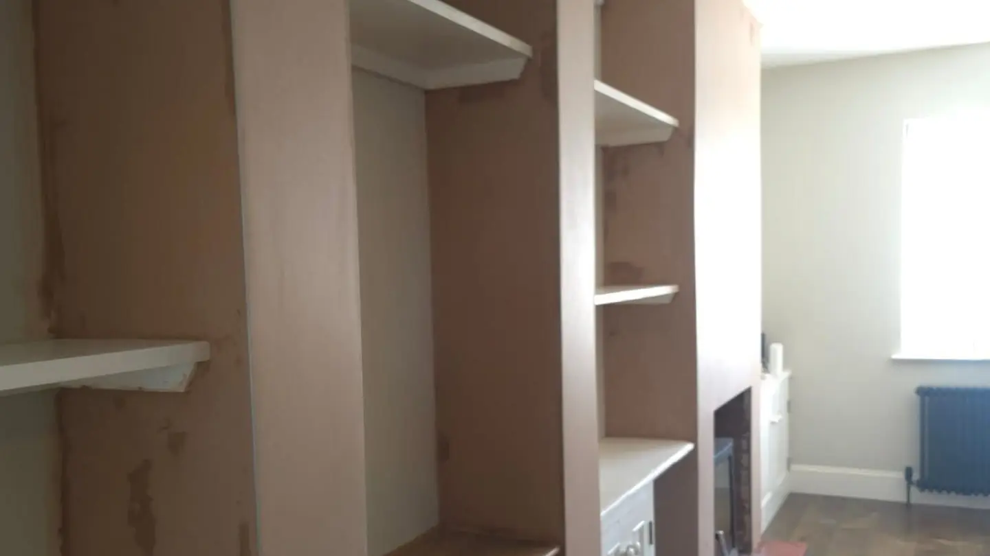 Front room plastered in Epping by ST Plastering & Rendering