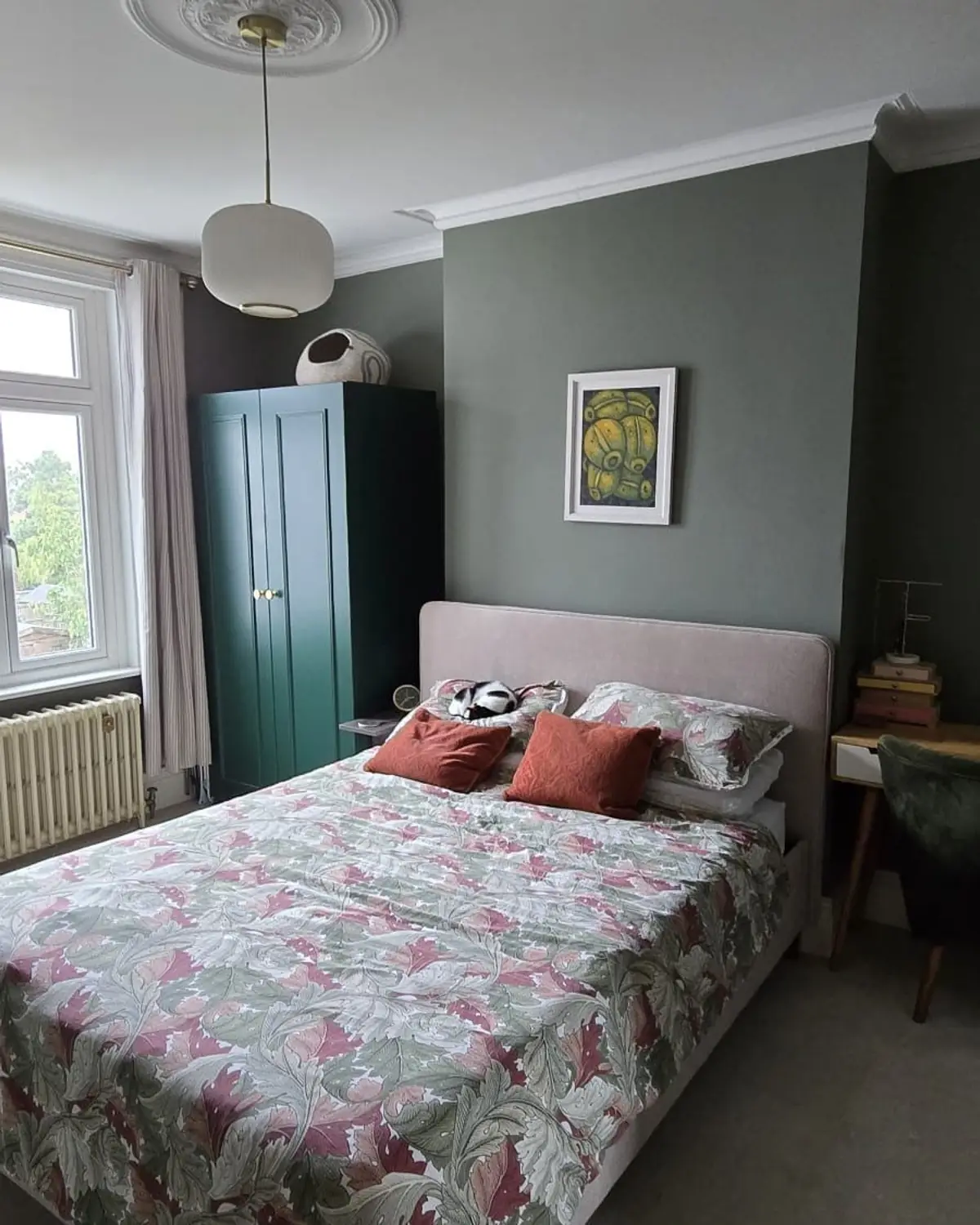 Bedroom walls and ceiling skimmed, since decorated — ST Plastering & Rendering